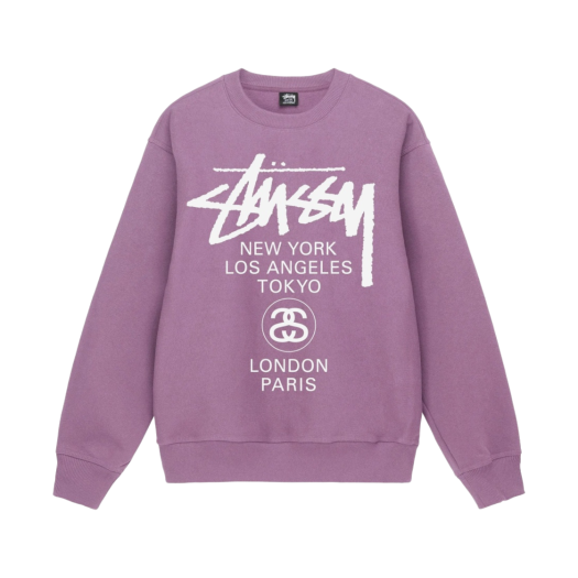 Stussy World Tour Crew Orchid 2022
