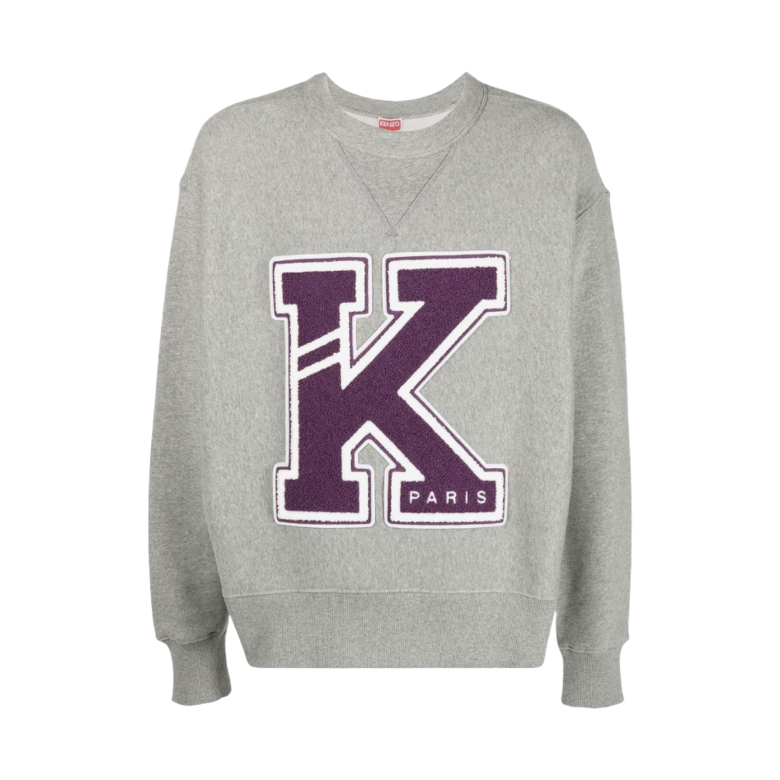 겐조 바시티 스웨트셔츠 펄 그레이(Kenzo Varsity Sweatshirt Pearl Grey) - 1