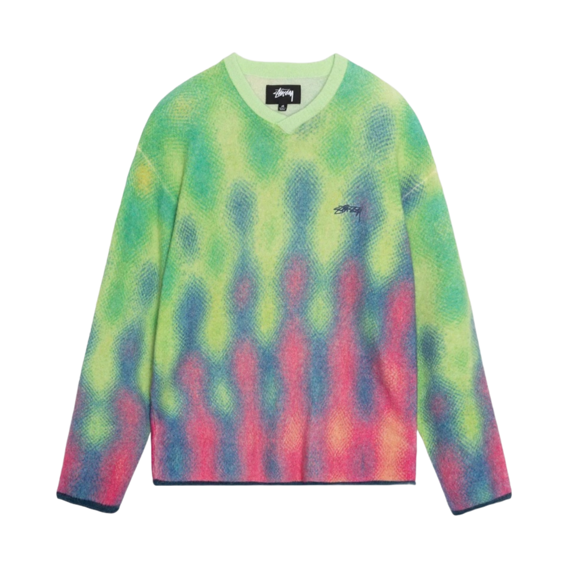117210 Stussy Gradient Dot Brushed Sweater Multi