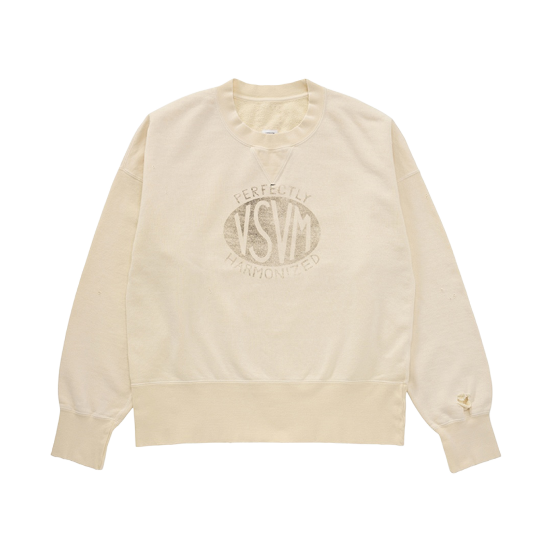 0124105010018 Visvim Court Sweat L/S Crash Light Yellow - 24SS