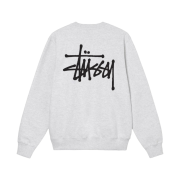 Stussy Basic Stussy Crew Ash Heather 2022