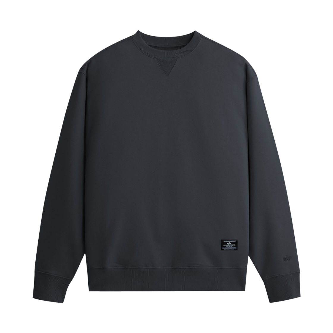AI25I1000043BLK ALPHA INDUSTRIES Essential French Terry Crewneck Gen Ii Black