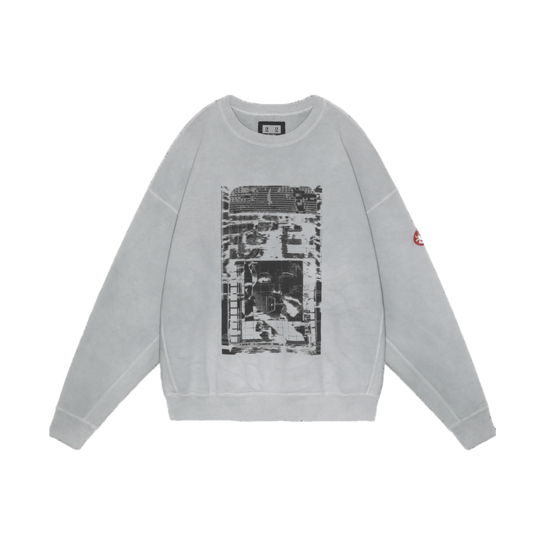 카브엠트 오버다이 올 모드 컴스 크루넥 그레이 - 24FW(Cav Empt Overdye All Mod Coms Crew Neck Grey - 24FW)