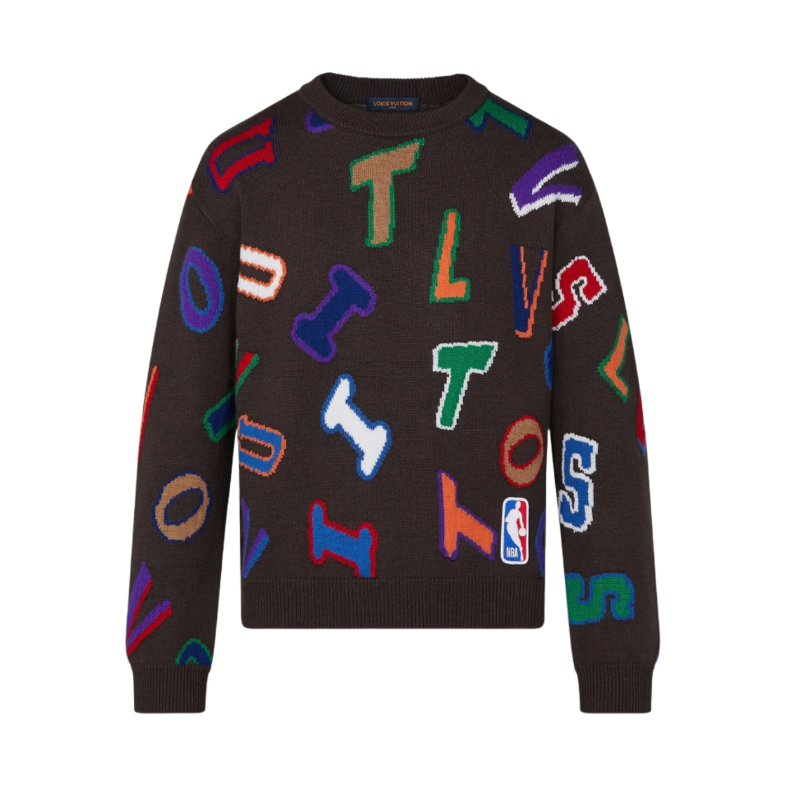 루이비통 NBA 레터스 크루넥 모카(Louis Vuitton NBA Letters Crewneck Mocha) - 1