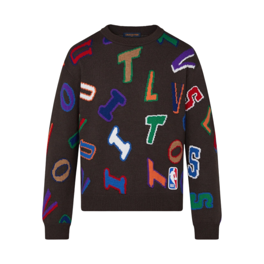 Louis Vuitton NBA Letters Crewneck Mocha