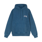 Stussy Dyed Stussy Designs Hoodie Blue