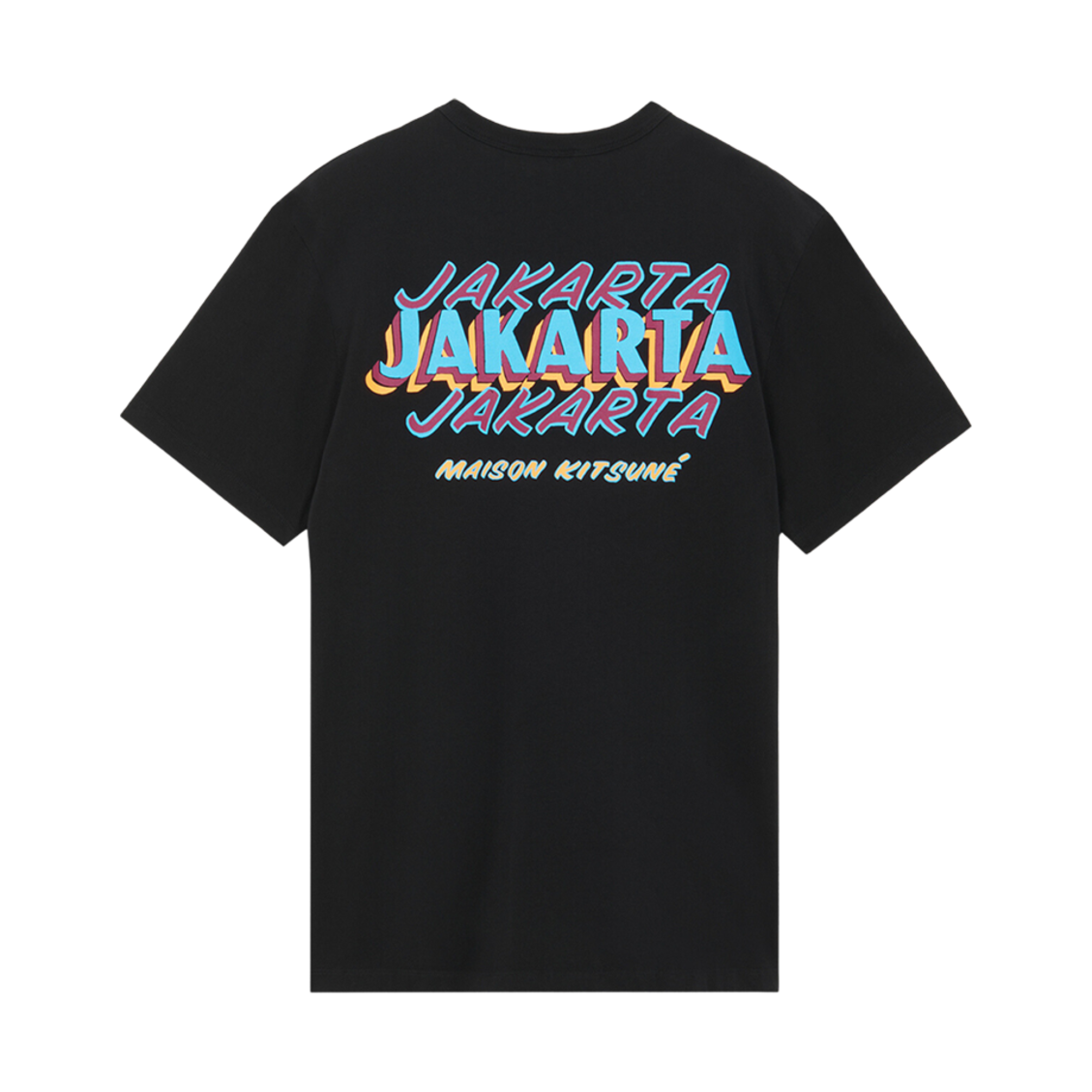 메종 키츠네 자카르타 벤 클레베이 클래식 티셔츠 블랙(Maison Kitsune Jakarta Ben Klevay Classic T-Shirt Black) - 1