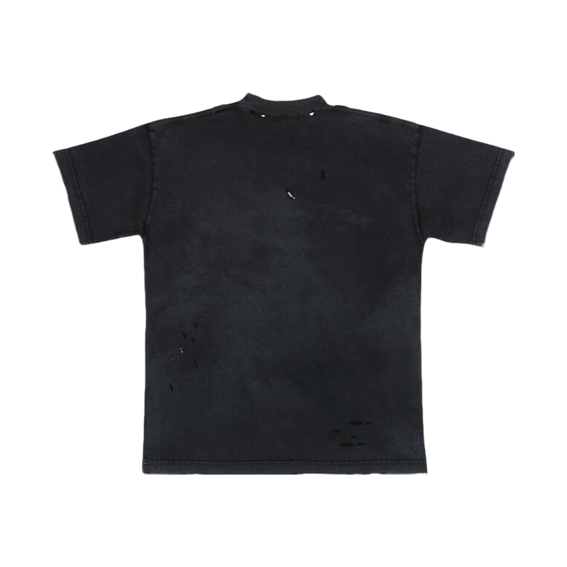 (W) 발렌시아가 메종 발렌시아가 티셔츠 미디움 핏 블랙((W) Balenciaga Maison Balenciaga T-Shirt Medium Fit Black) - 2