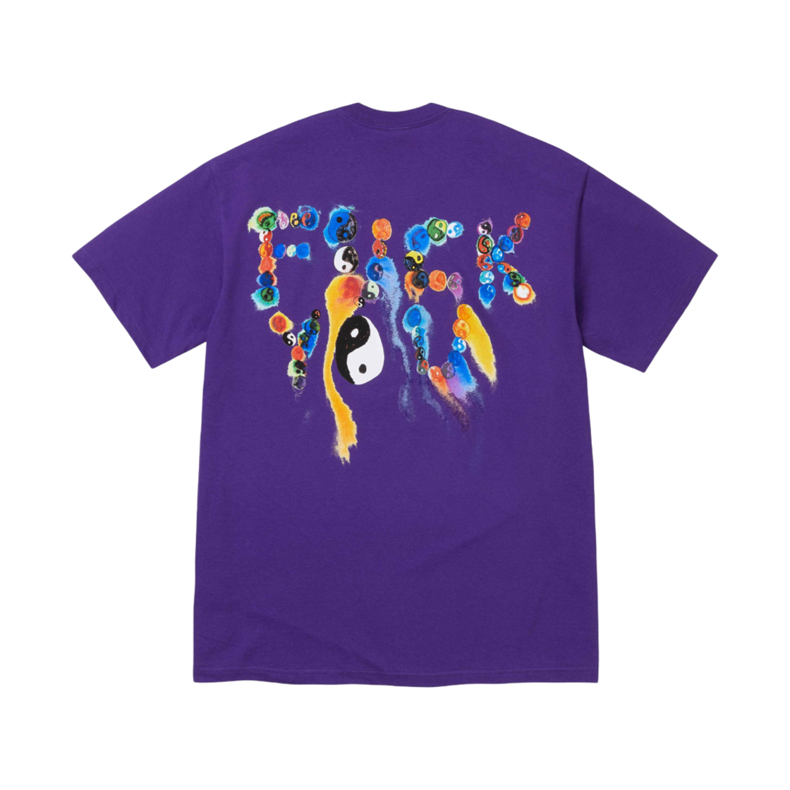 - Supreme Ying Yang T-Shirt Purple - 23FW
