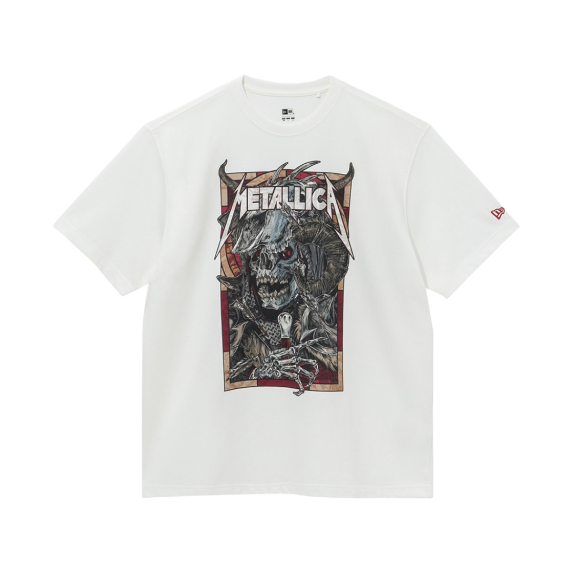 뉴에라 x 메탈리카 워 파이널 티셔츠 오프 화이트(New Era x Metallica War Final T-Shirt Off White)