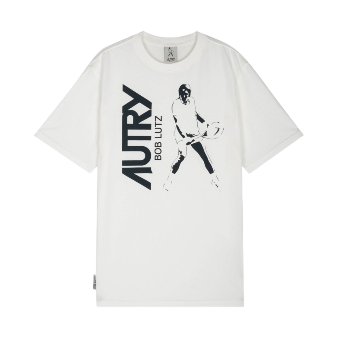 오트리 로고 프린트 티셔츠 오프 화이트(Autry Logo Print Cotton T-Shirt Off White)