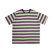 Flatwave Dazzy Stripe T Shirt Navy