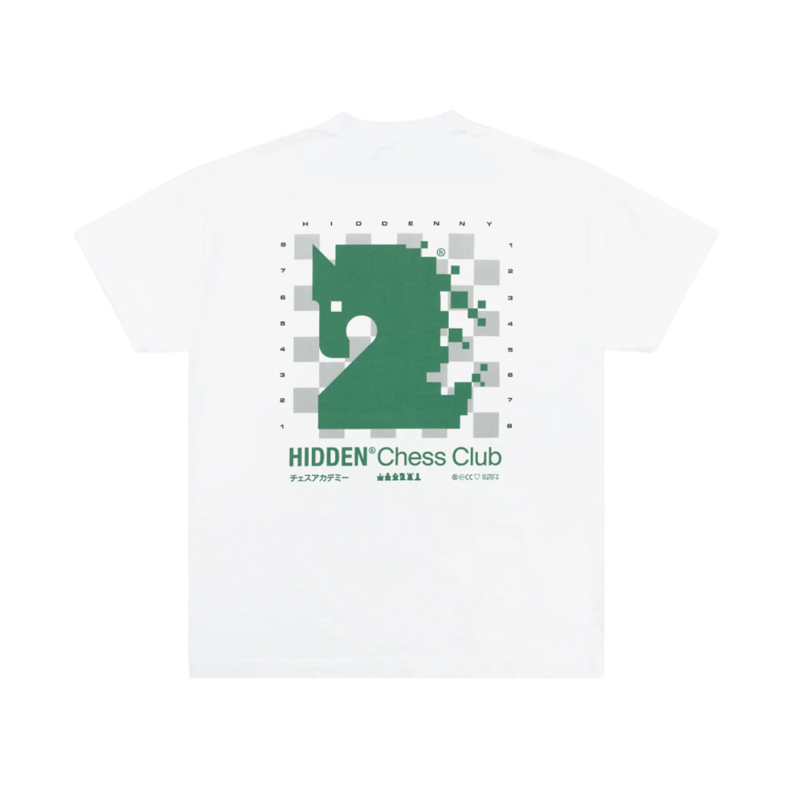 히든 NY 체스 클럽 티셔츠 화이트(Hidden NY Chess Club T-Shirt White)