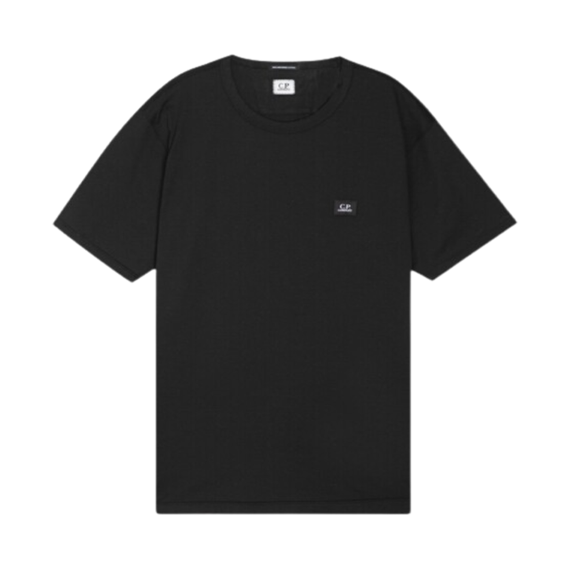 C.P. 컴퍼니 로고 패치 티셔츠 블랙 - 25SS(C.P. Company Logo Patch T-Shirt Black - 25SS)