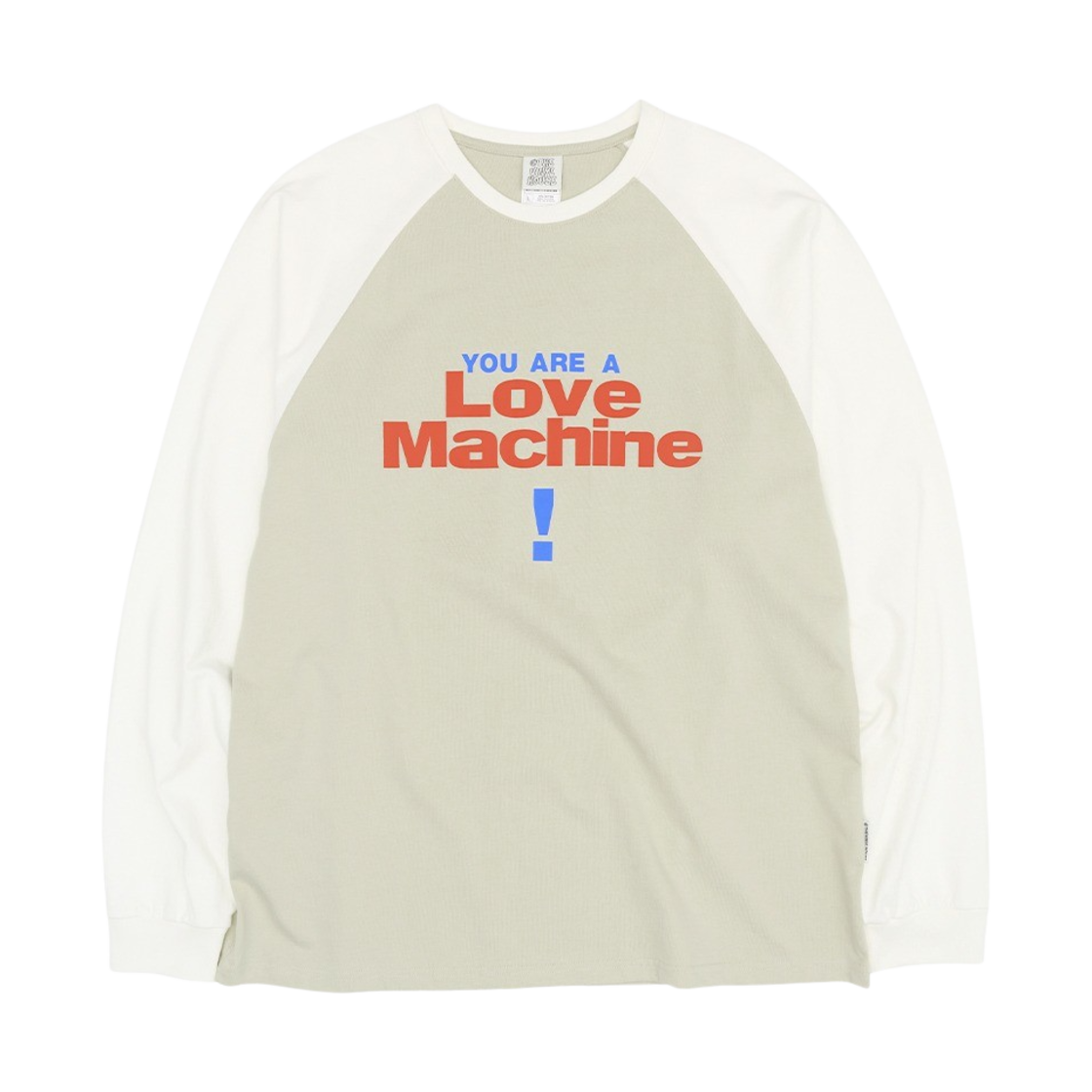 더바이닐하우스 러브 머신 래글런 LS 티셔츠 샌드