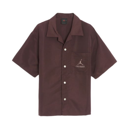 Jordan x A Ma Maniere Warm-Up Shirts Mahogany - Asia