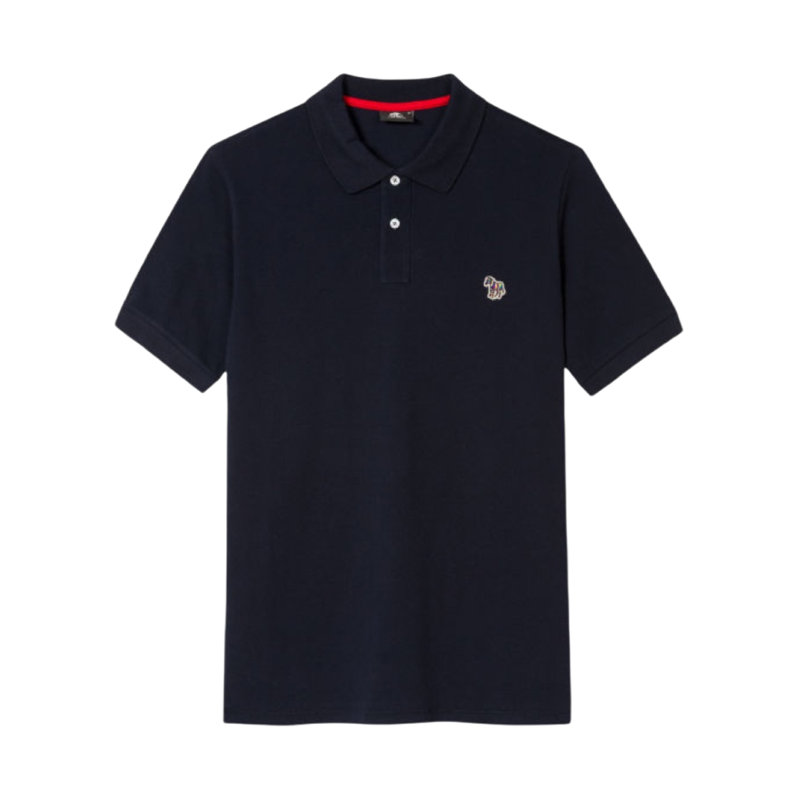 M2R-183K-KZEBRA-49 Paul Smith Cotton Pique Zebra Logo Polo Shirt Dark Navy