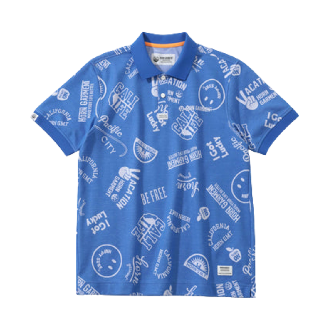 혼가먼트 아카이브 골프 웨어 폴로 티셔츠 블루(Horn Garment Archive Golf Wear Polo T-Shirt Blue) - 1