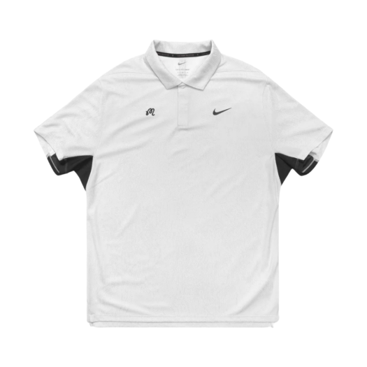 Malbon Golf x Nike Dri-Fit ADV Tiger Woods Jaquard Polo White