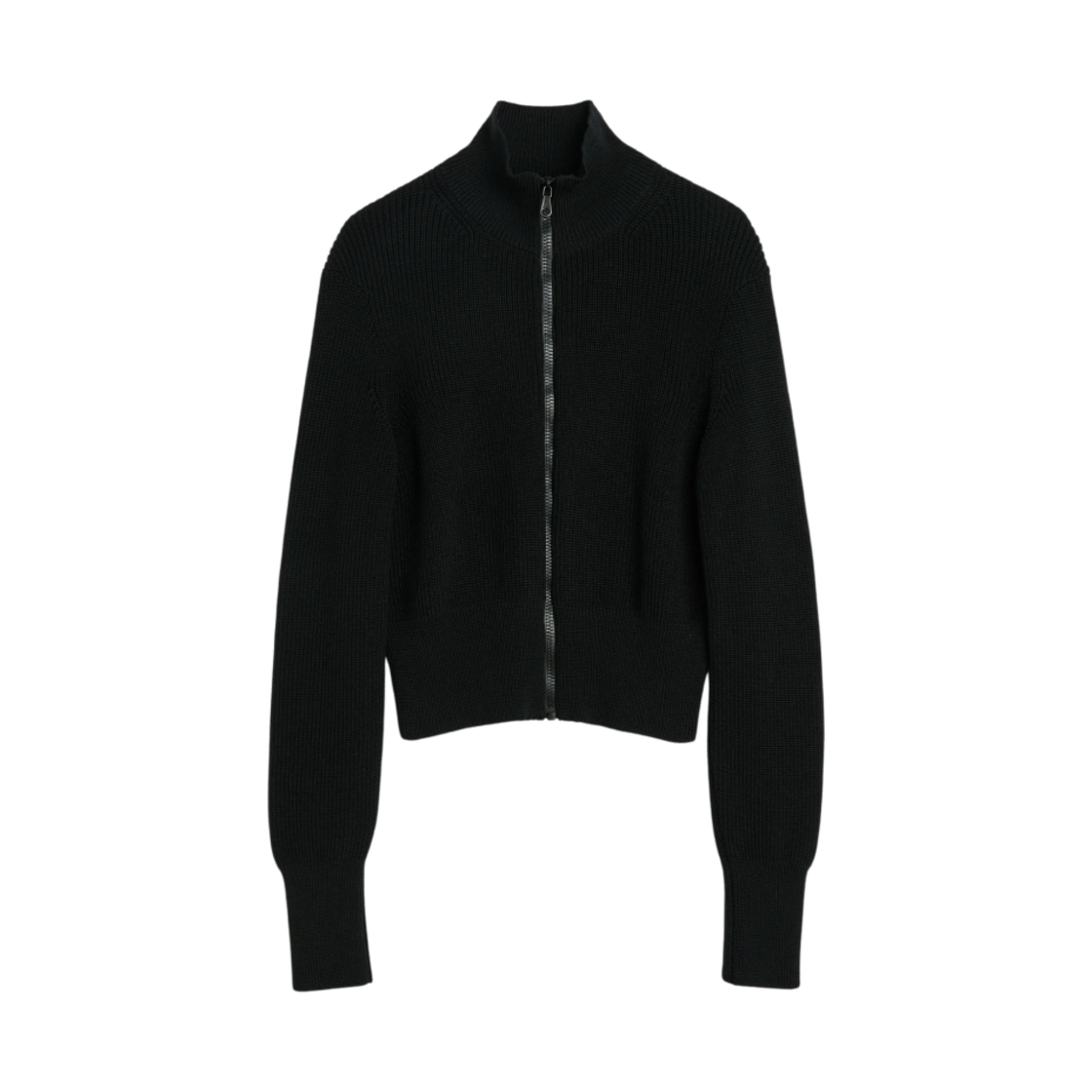 (W) 아워레가시 인택트 지퍼 터틀넥 바이오 리저렉트 폴리 블랙((W) Our Legacy Intact Zip Turtleneck Bio Resurrect Poly Black) - 1