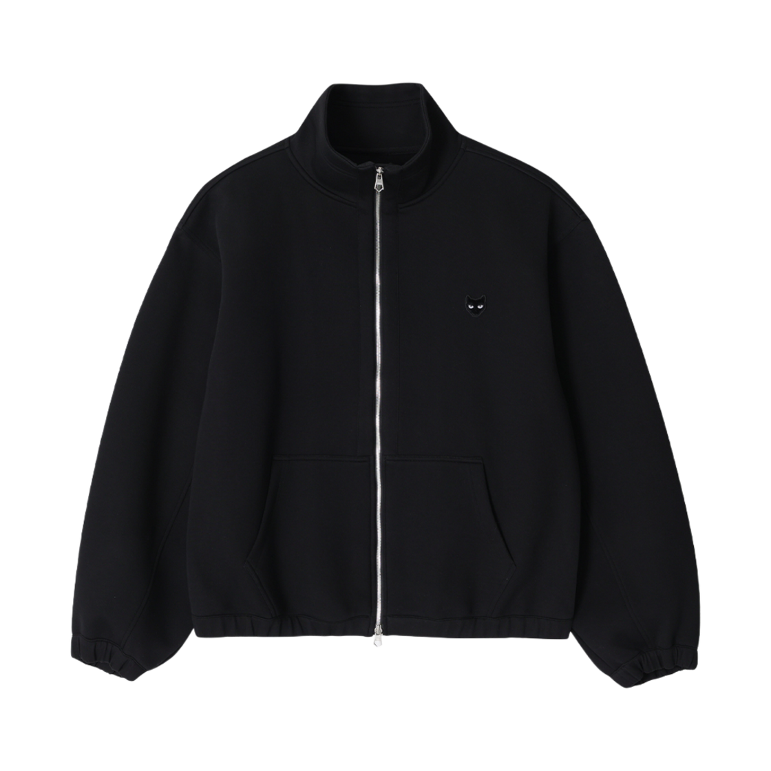 SH2TS808BK Songzio Zzero Deviant Harrington Zip Up Black