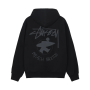 Stussy Beach Roots Zip Hoodie Black