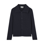 COS Boucle-Knit Cardigan Navy