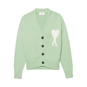 AMI de Coeur Oversize Cardigan Aqua - 22SS