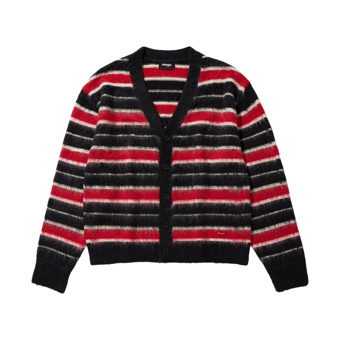 랭글러 스트라이프 스웨터 가디건 블랙(Wrangler Striped Sweater Cardigan Black) - 1
