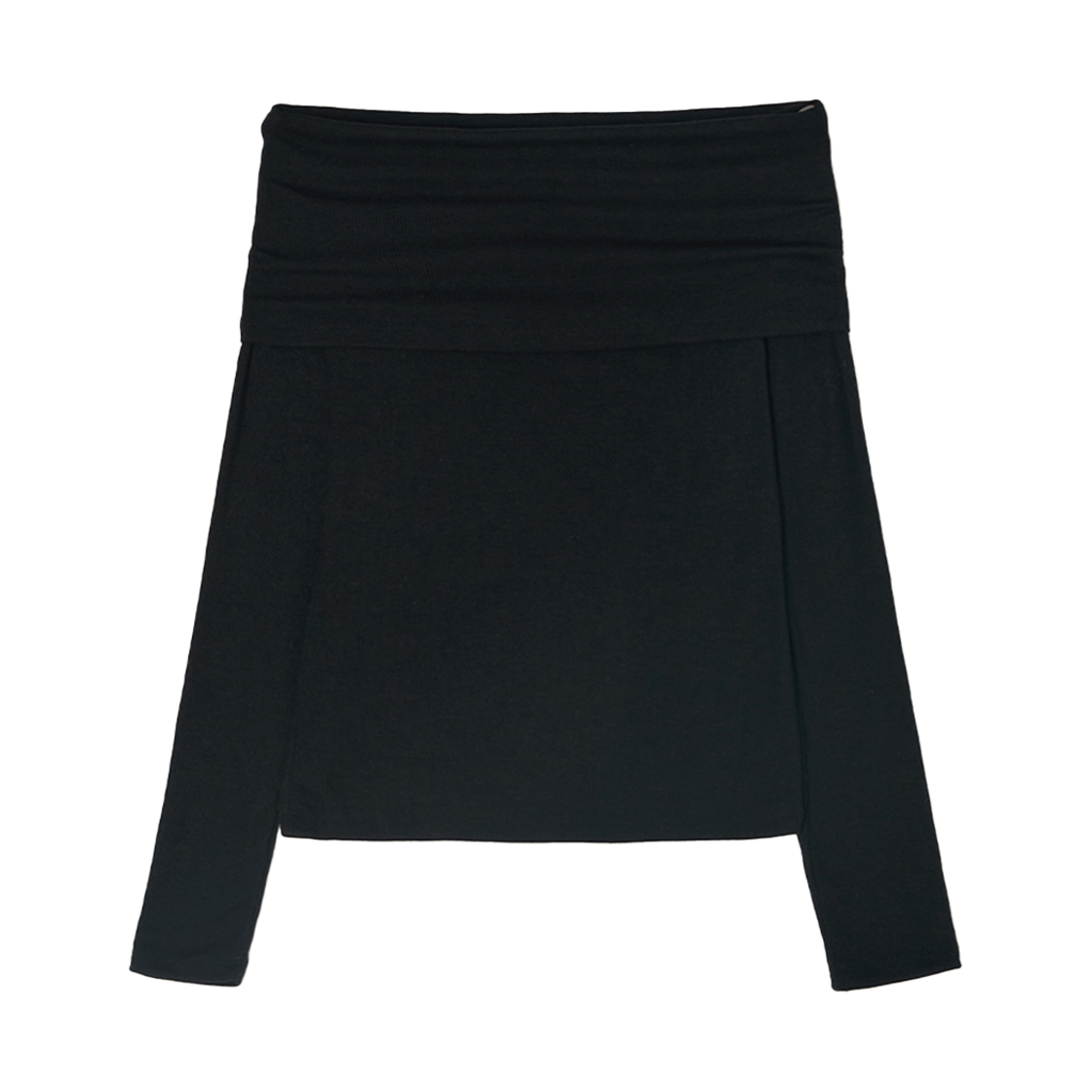 비뮤즈맨션 루나 오프숄더 탑 블랙