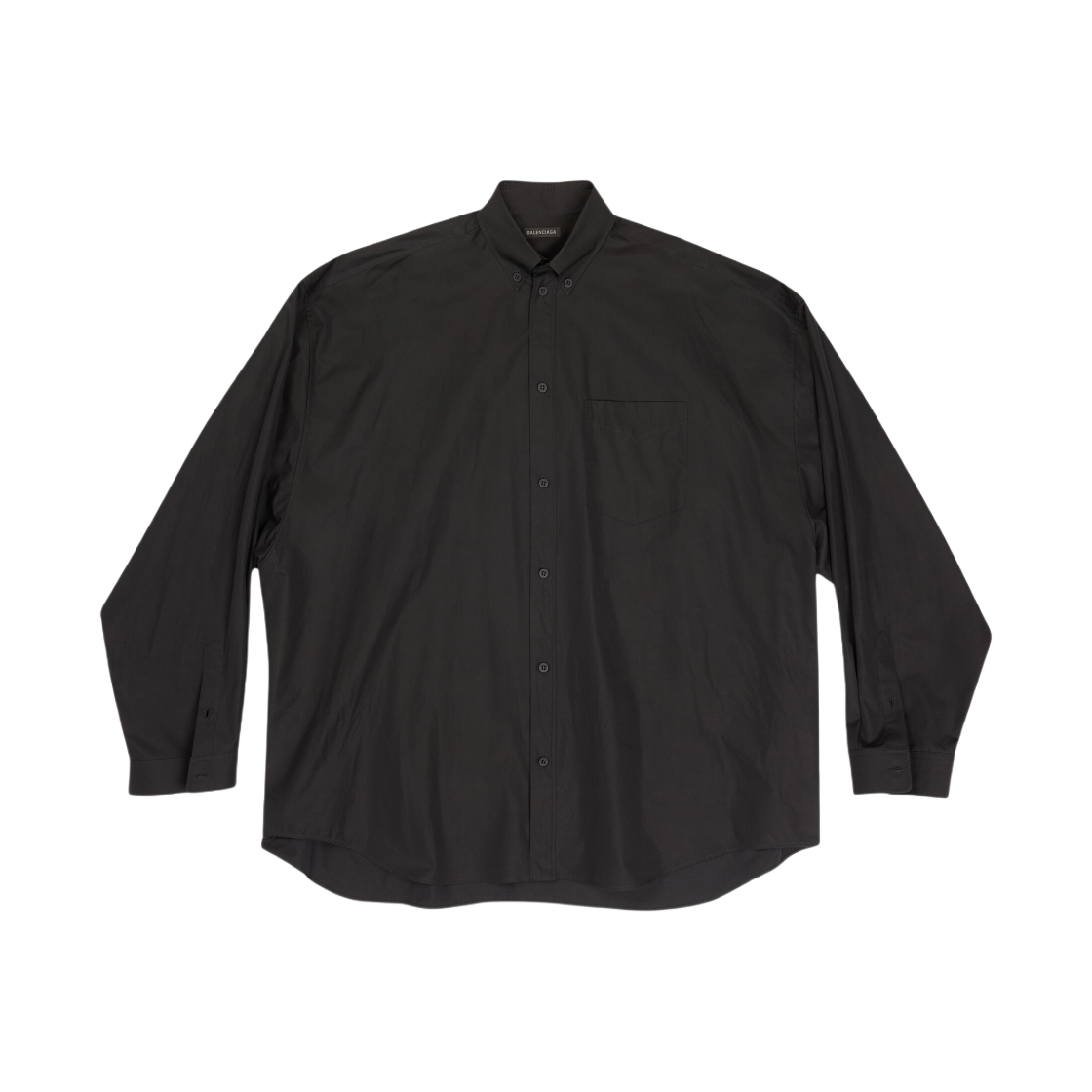 발렌시아가 오버사이즈 셔츠 블랙