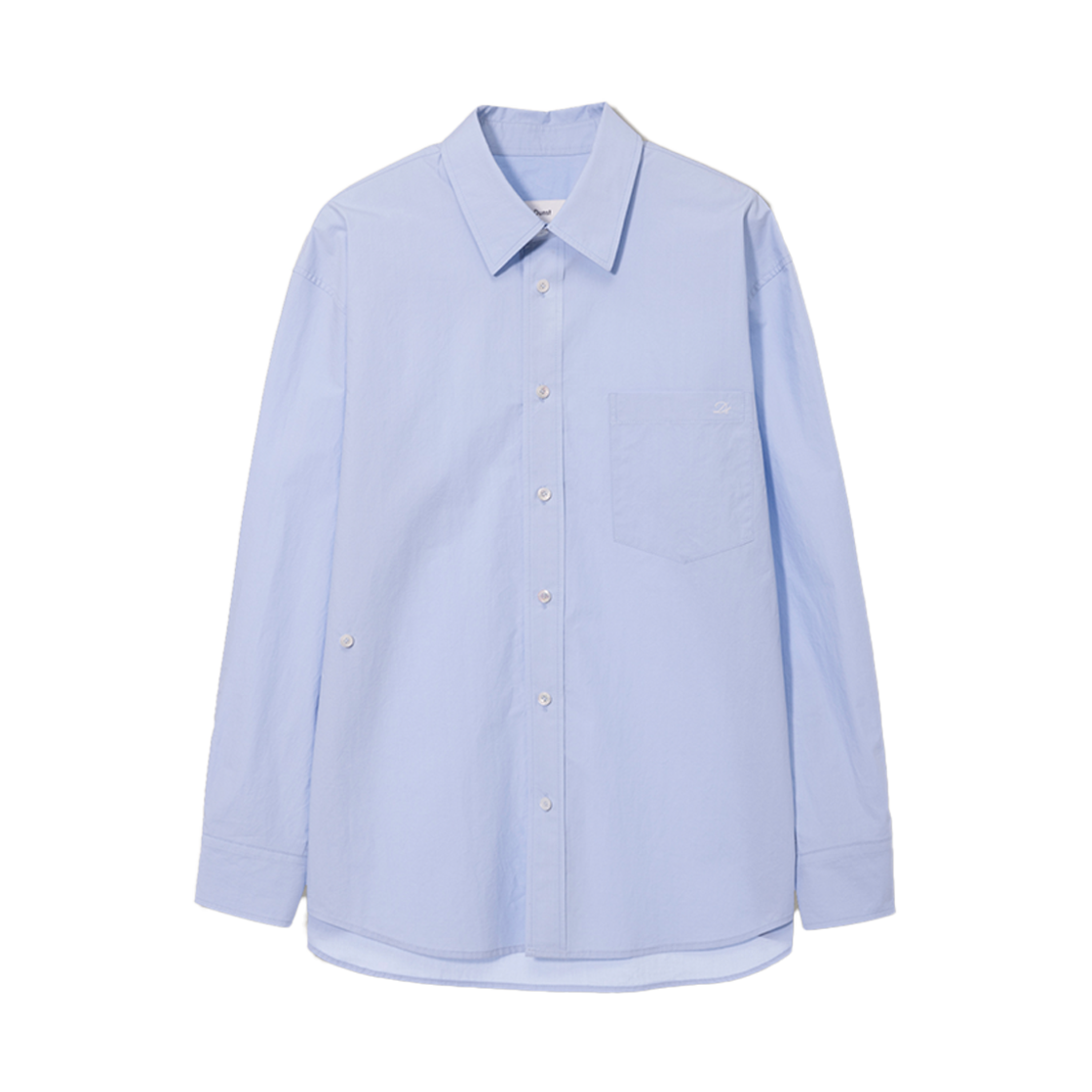 던스트 유니섹스 페이퍼리 코튼 오버사이즈 셔츠 소프트 블루(Dunst Unisex Paperly Cotton Oversized Shirt Soft Blue)
