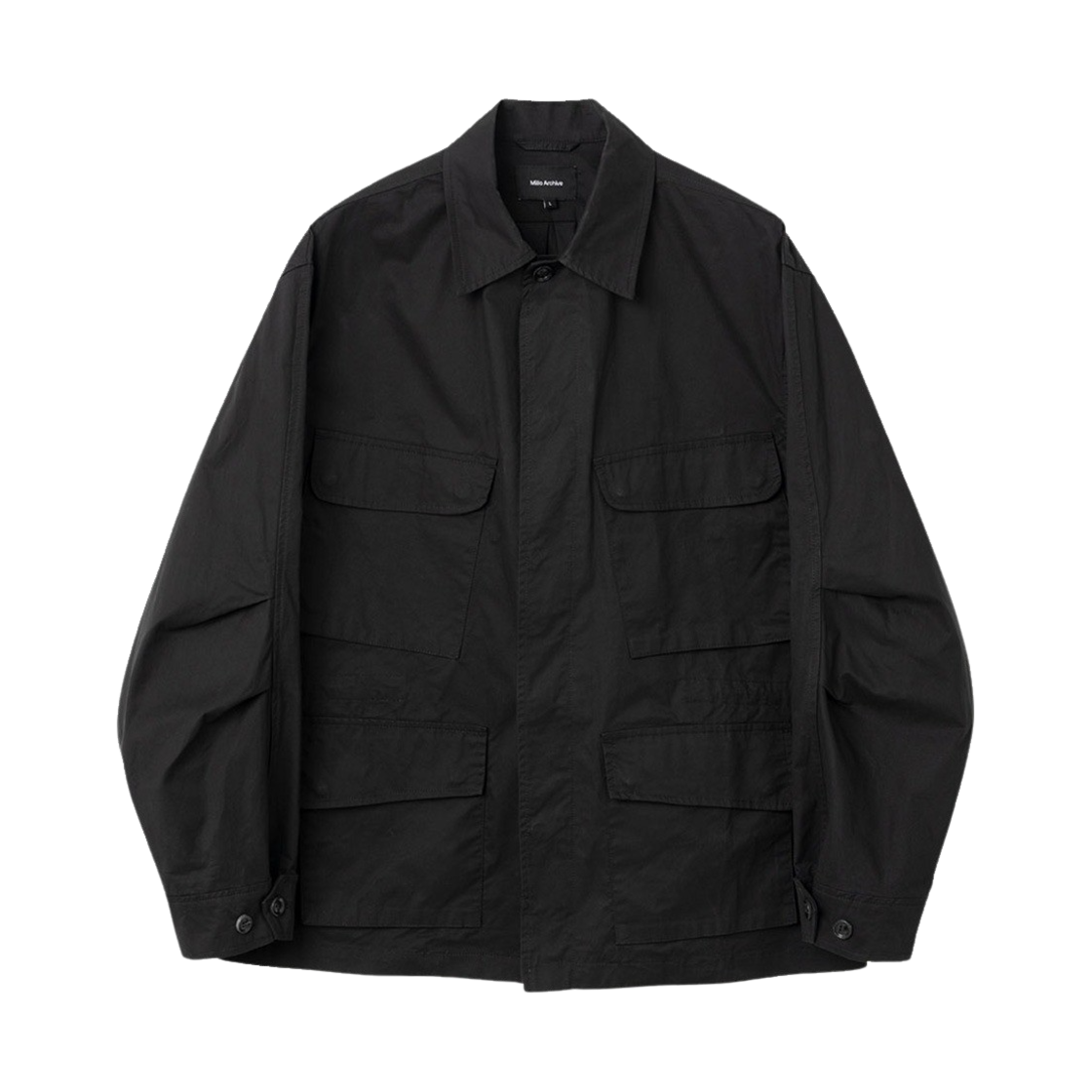 밀로 아카이브 퍼티그 오버 셔츠 블랙(Millo Archive Fatigue Over Shirts Black)