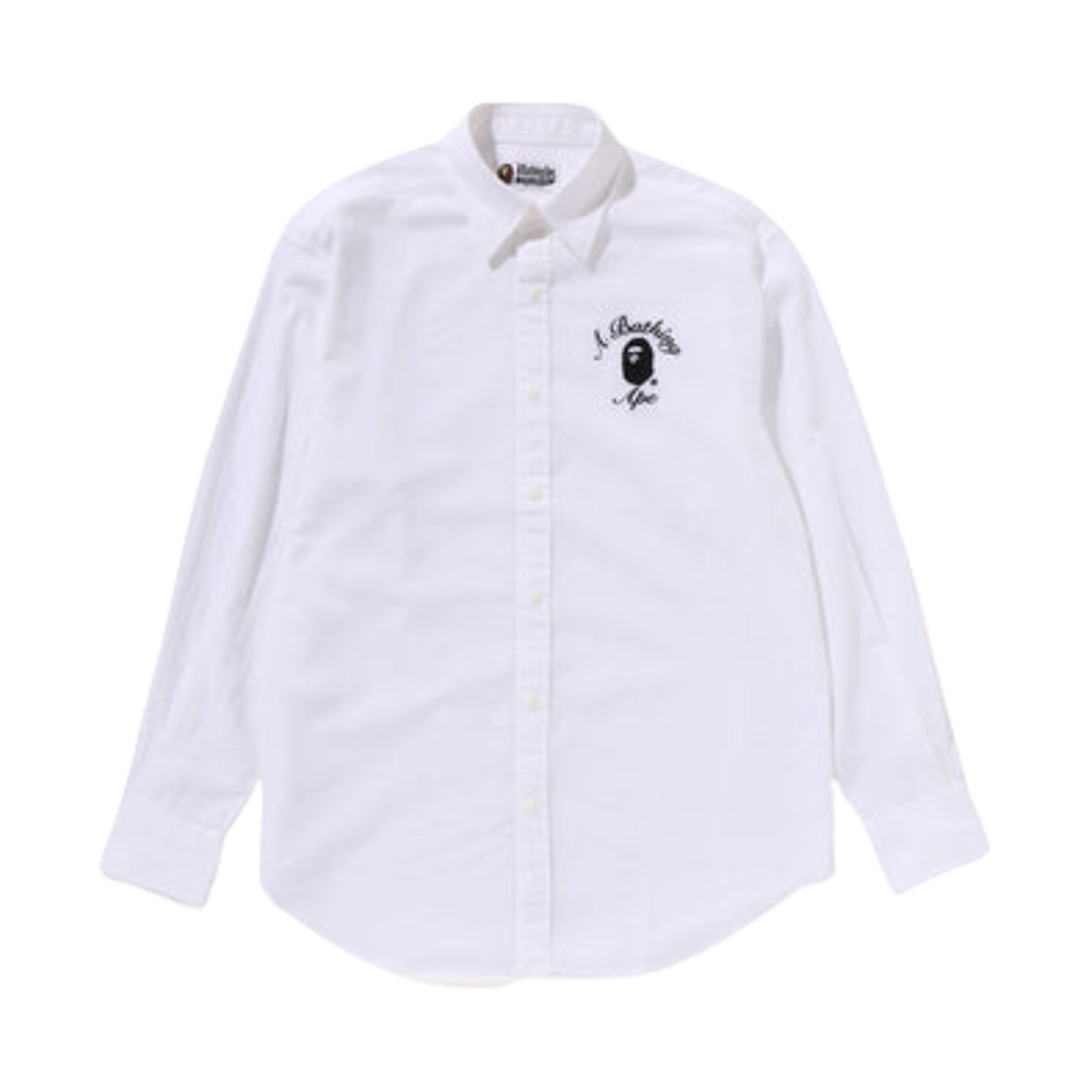 (W) 베이프 컬리지 셔츠 화이트((W) BAPE College Shirt White) - 1