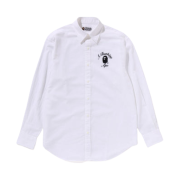 (W) BAPE College Shirt White