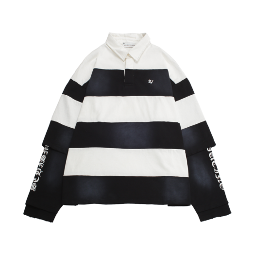 SB8TS22BK Schism Inducing Fr Rugby Long Sleeves Black