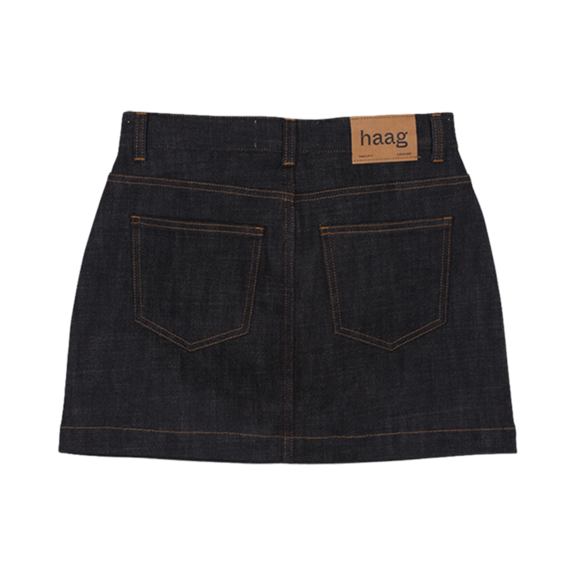 - (W) Haag An Indigo Denim Skirt Indigo