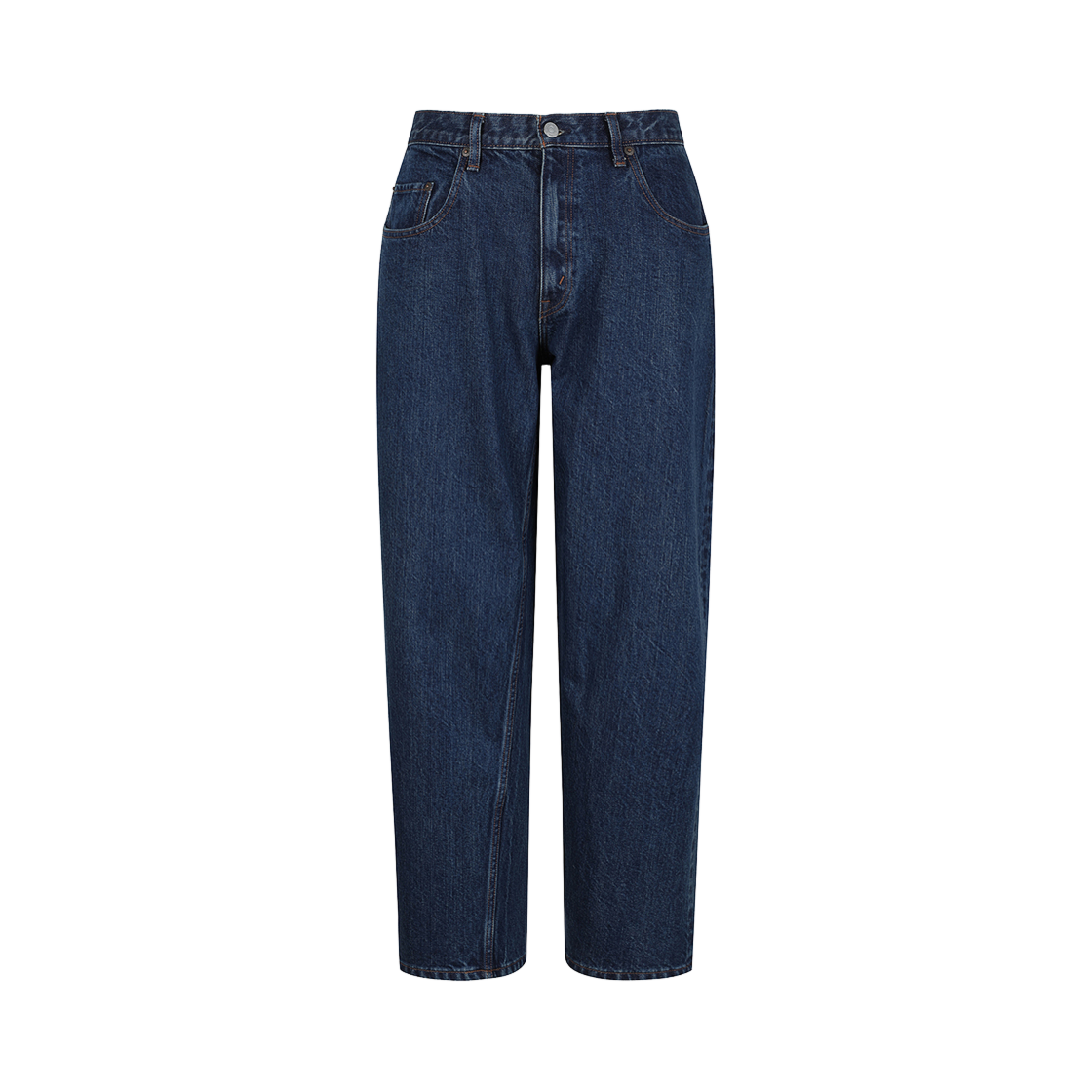시오타 배기 5 포켓 팬츠 다크 블루 데미지 - 24FW(Ciota Baggy 5 Pocket Pants Dark Blue Damage - 24FW)