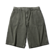 [SS25] moif Wide M35 Shorts Olive Denim