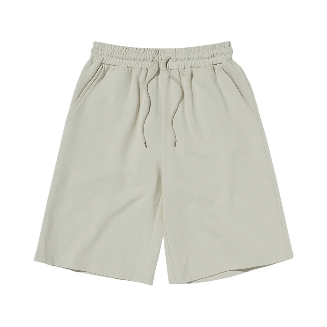 스웨이드 와이드 스웨트 쇼츠 아이보리