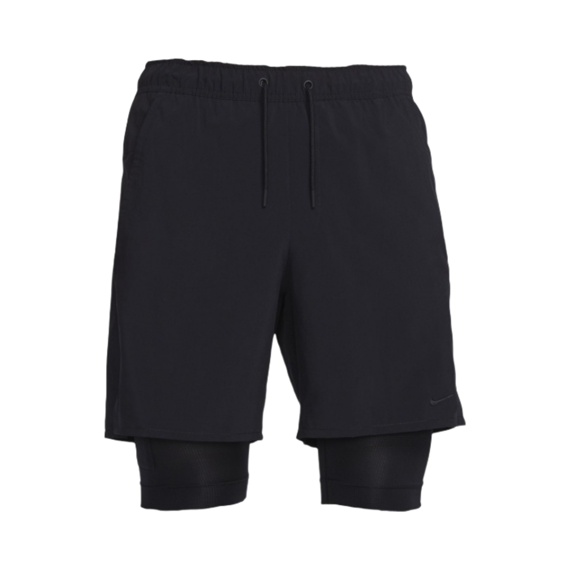 나이키 드라이핏 언리미티드 7인치 2 in 1 버서타일 쇼츠 블랙 - 아시아(Nike Dri-Fit Unlimited 7 Inch 2 in 1 Versatile Shorts Black - Asia)