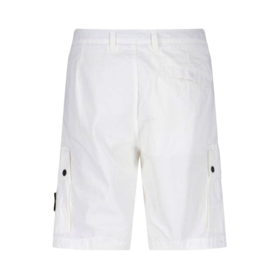 스톤 아일랜드 L11WA 브러쉬드 코튼 캔버스 가먼트 다이드 버뮤다 쇼츠 화이트 - 23SS(Stone Island L11WA Brushed Cotton Canvas Garment Dyed Bermuda Shorts White - 23SS) - 2