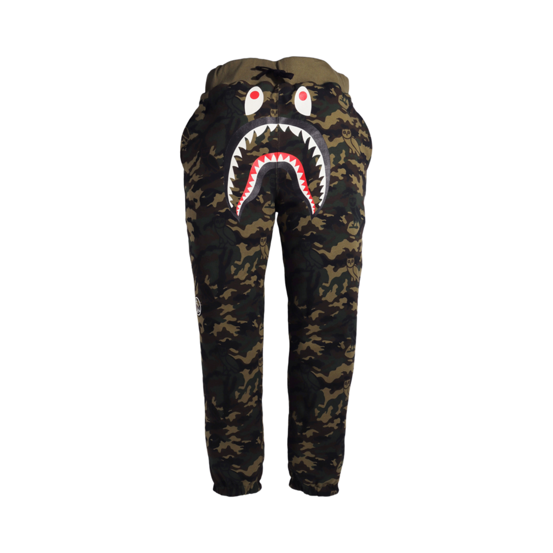 베이프 x OVO 우드랜드 카모 샤크 리버시블 스웨트팬츠 블랙(BAPE x OVO Woodland Camo Shark Reversible Sweatpants Black) - 2