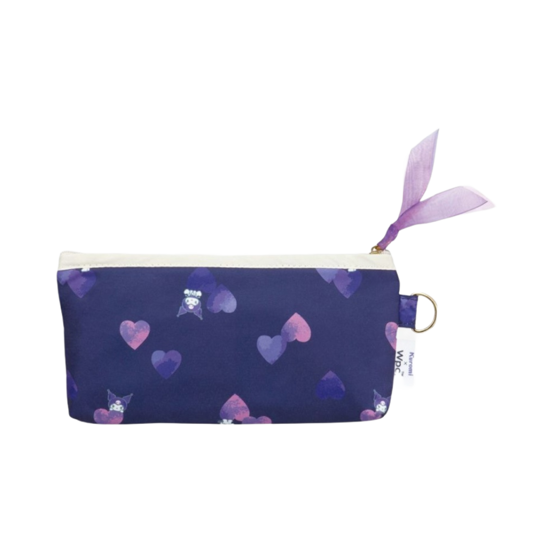 WPC x 산리오 캐릭터즈 쉐이딩 하트 미니 파라솔 폴딩 우산 네이비(WPC x Sanrio Characters Shading Heart Mini Parasol Folding Umbrella Navy)