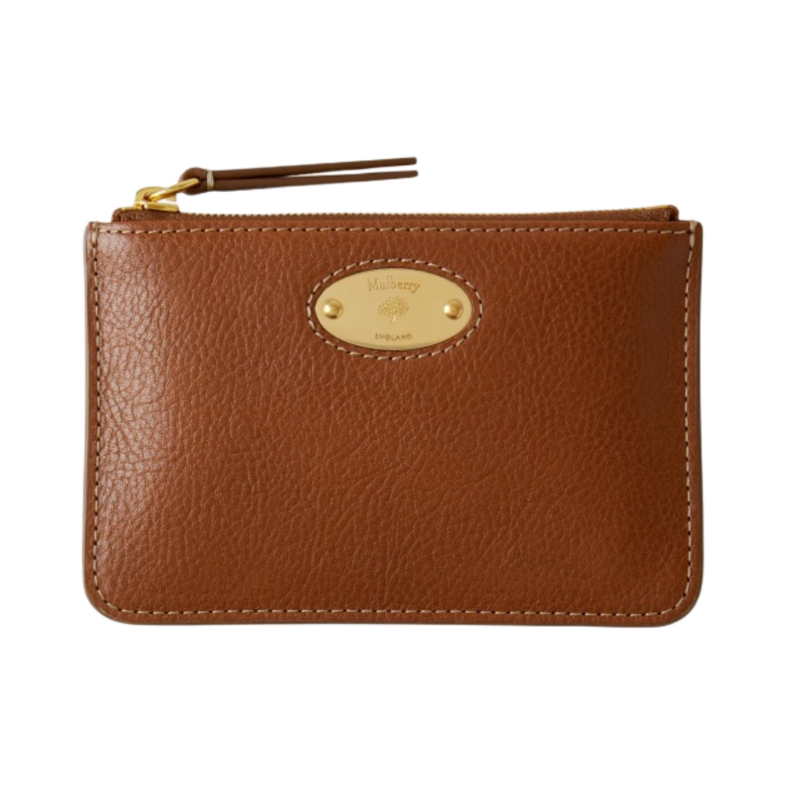 RL7084-275-G110 Mulberry Plaque Small Zip Coin Pouch Oak