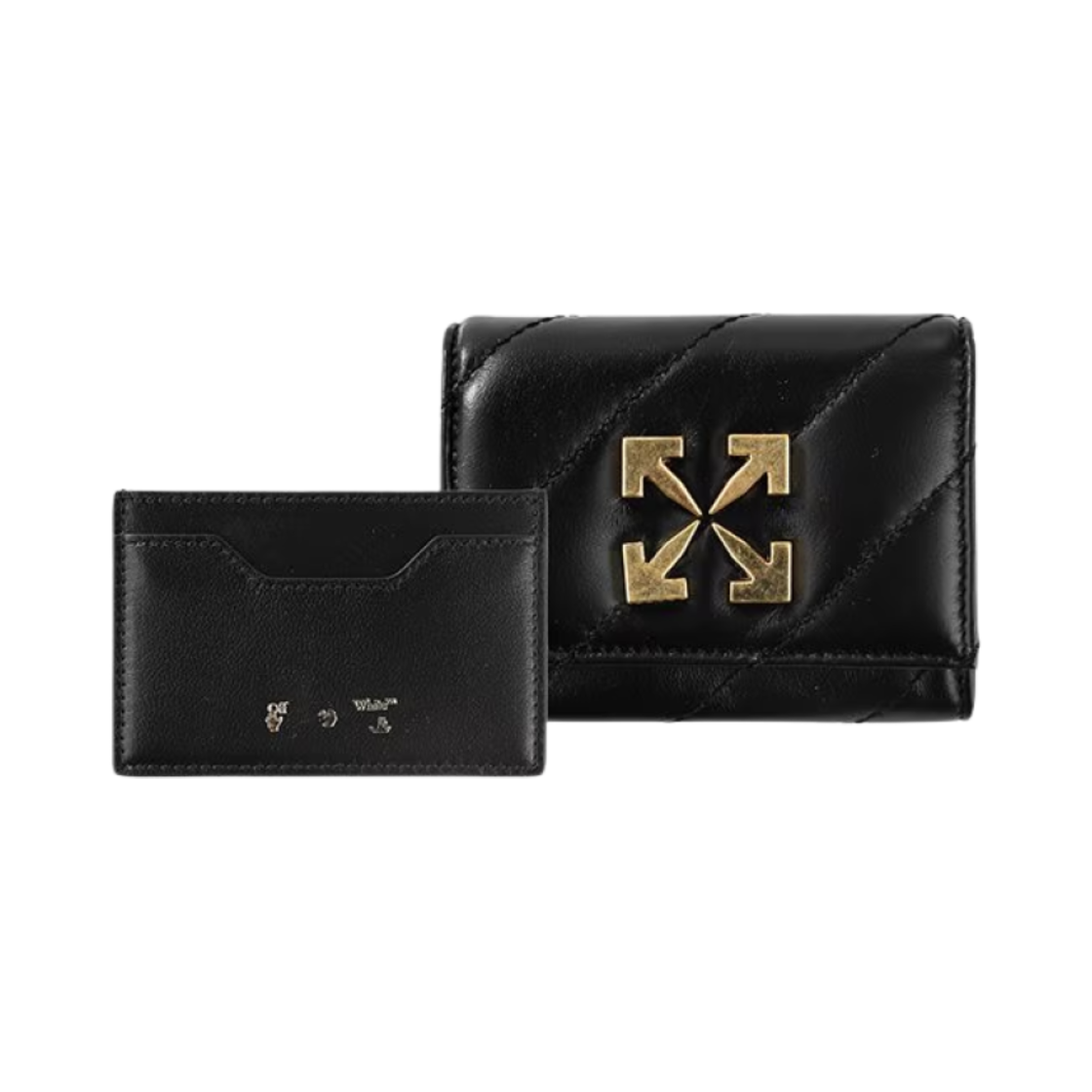 오프화이트 잭해머 2 피스 카드 월렛 블랙(Off-White Jackhammer 2 Pieces Card Wallet Black)