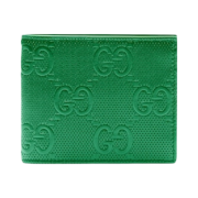 Gucci GG Embossed Bi-Fold Wallet Green