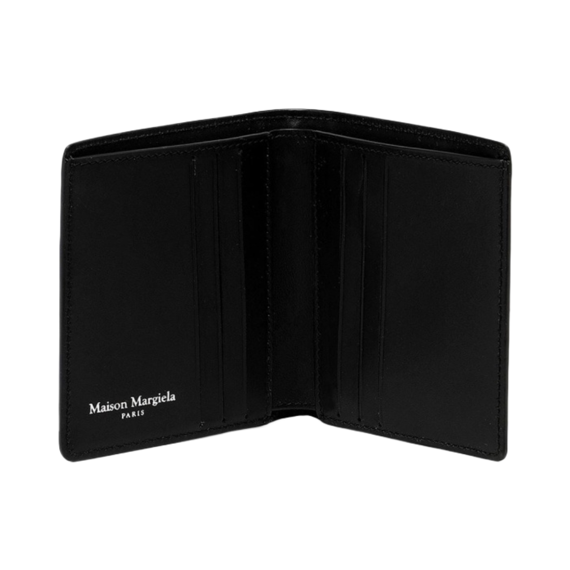메종 마르지엘라 스몰 카프스킨 반지갑 블랙(Maison Margiela Small Bi-Fold Calfskin Wallet Black) - 2