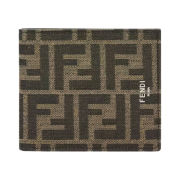 Fendi FF Fabric Bifold Wallet Brown