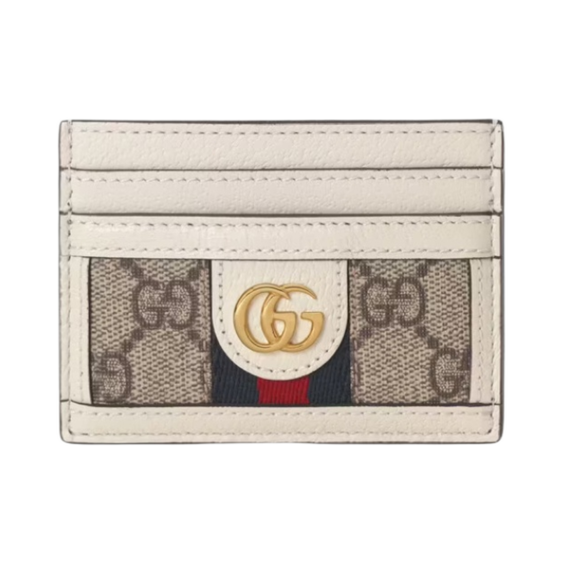 구찌 오피디아 GG 카드 케이스 화이트 베이지(Gucci Ophidia GG Card Case White Beige)
